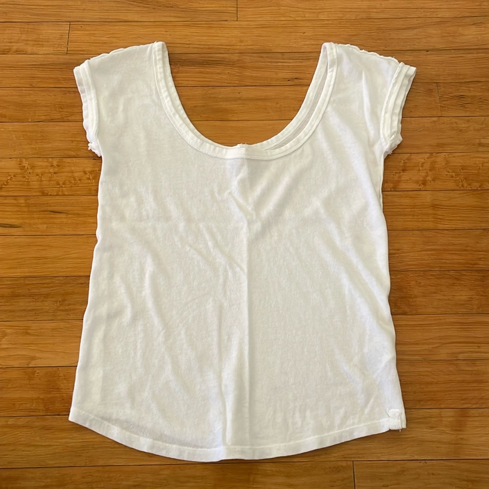 Free People White Tee